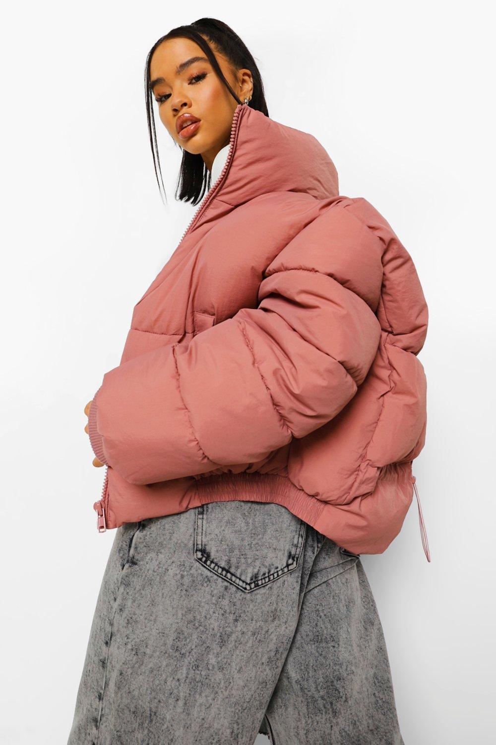 Pink hotsell puffa jackets